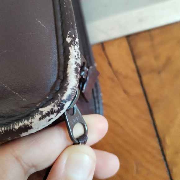 Vintage LAND Leather Briefcase ”y2k - Picture 6 of 9